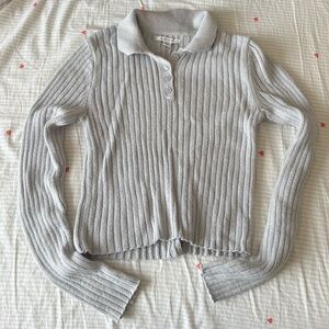 american eagle collared sweater